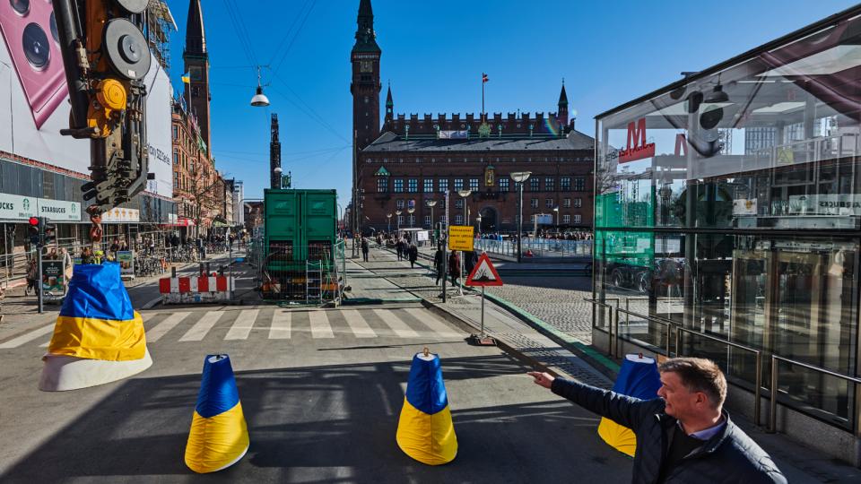 Køretøjshindring til støttekoncert for Ukraine